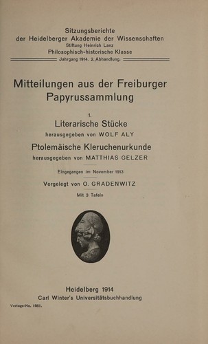 Cover for Literarische stücke