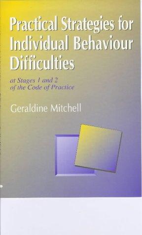 Cover for Practical strategies for individual behaviour difficulties at stages 1 and 2 of the Code of practice