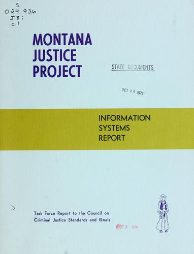 Cover for Montana justice project