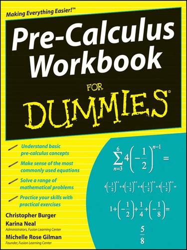Cover for Pre-Calculus Workbook For Dummies