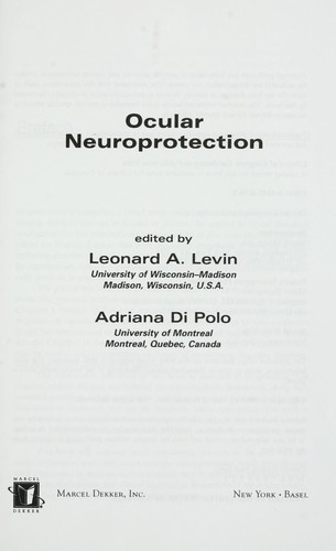 Cover for Ocular neuroprotection