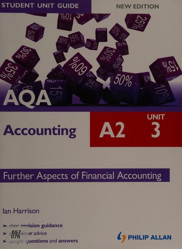 Cover for AQA A2 accounting .