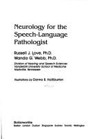 Cover for Neurology for the speech-language pathologist