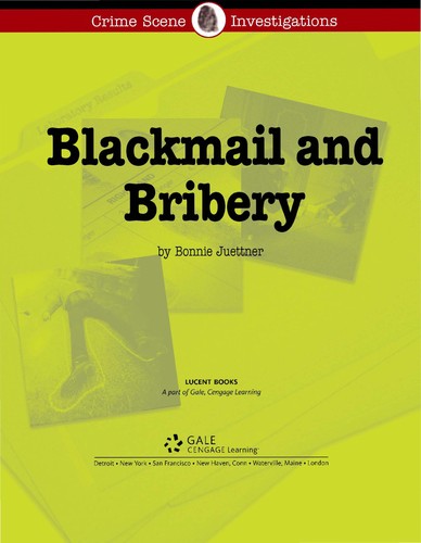 Cover for Blackmail and bribery