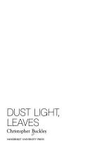 Cover for Dust light, leaves
