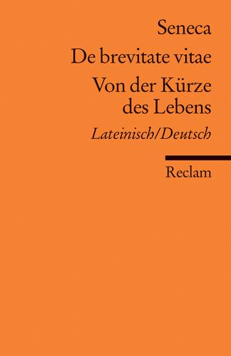 Cover for De brevitate vitae/Von der Kürze des Lebens