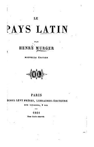 Cover for Le pays latin