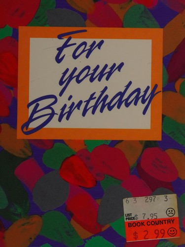 Cover for For Your Birthday