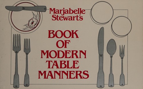 Cover for Marjabelle Stewart's Book of modern table manners