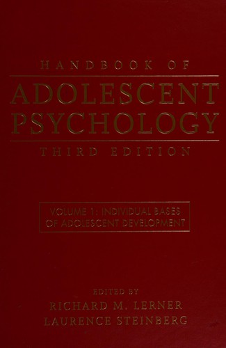 Cover for Handbook of adolescent psychology