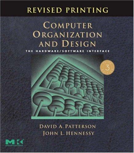 Cover for Computer Organization and Design, Revised Printing, Third Edition, Third Edition