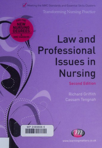Cover for Law and professional issues in nursing