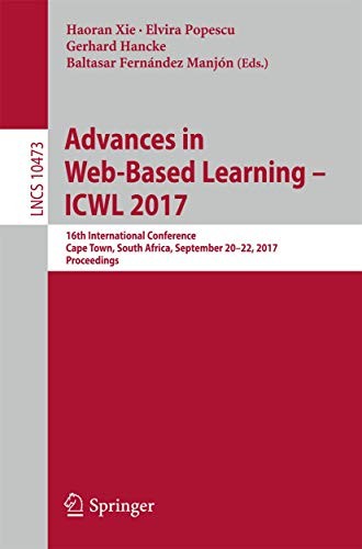 Cover for Advances in Web-Based Learning – ICWL 2017