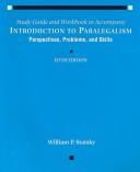 Cover for Introduction to Paralegalism: Perspectives, Problems, and Skills 