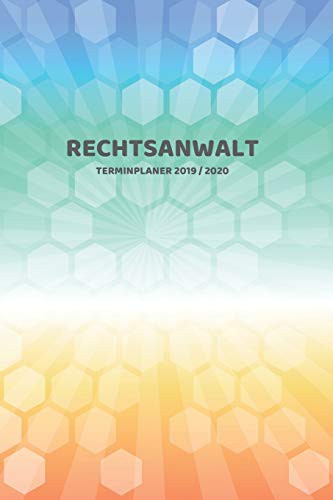 Cover for Rechtsanwalt Terminplaner 2019 2020