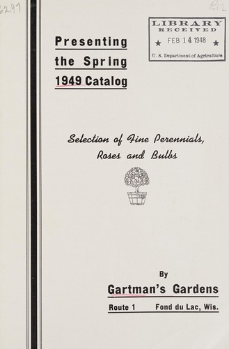 Cover for Presenting the spring 1949 catalog
