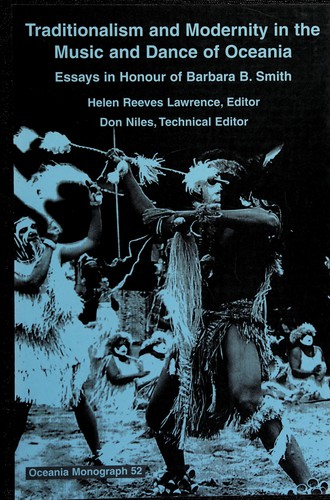 Cover for Traditionalism and modernity in the music and dance of Oceania