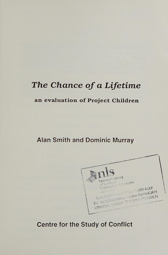 Cover for The chance of a lifetime