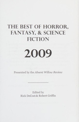 Cover for The Best of horror, fantasy, & science fiction 2009