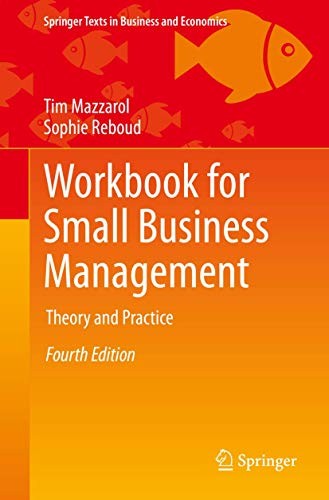 Cover for Workbook for Small Business Management