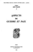 Cover for Aspects de Guerre et paix