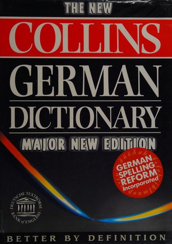 Cover for Collins German/English, English/German dictionary, unabridged
