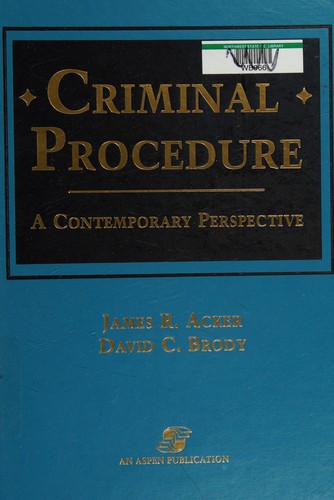 Cover for Criminal procedure