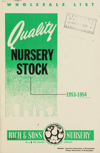 Cover for Quality nursery stock
