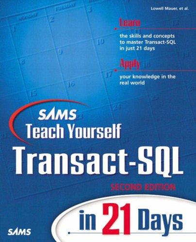 Cover for Sams Teach Yourself Transact-SQL in 21 Days (2nd Edition)