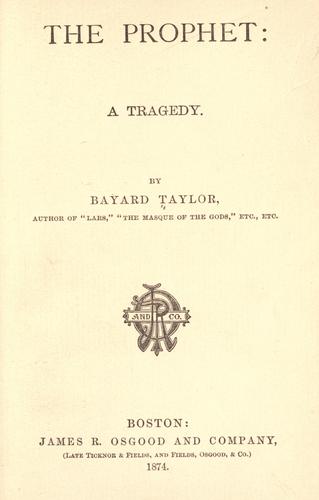 Cover for The  prophet