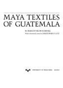 Cover for Maya textiles of Guatemala