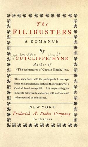 Cover for The filibusters