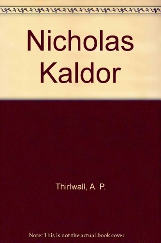 Cover for Nicholas Kaldor