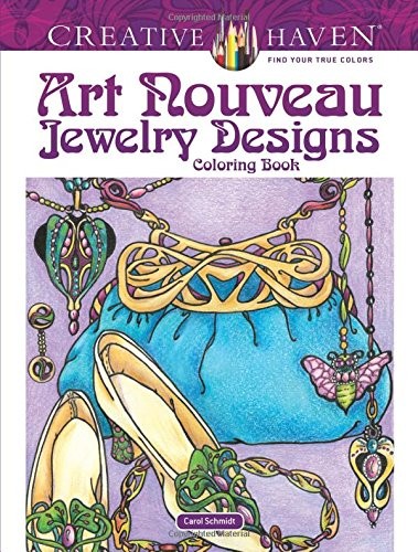 Cover for Creative Haven Art Nouveau Jewelry Designs Coloring Book