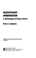 Cover for Participant observation
