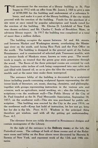 Cover for City of St. Paul Public Library Building