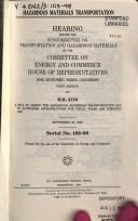 Cover for Hazardous materials transportation