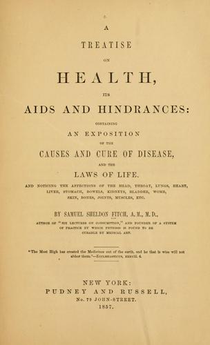 Cover for A treatise on health