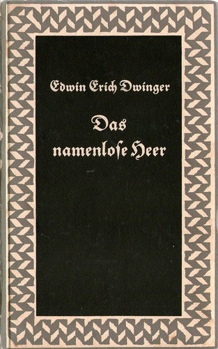 Cover for Das namenlose Heer