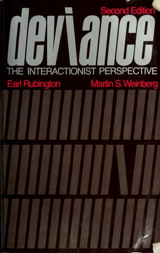 Cover for Deviance: the interactionist perspective