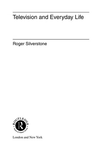 Cover for Television and everyday life