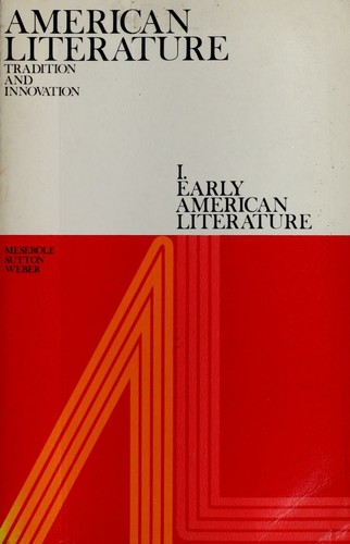Cover for American Literature: tradition and innovation