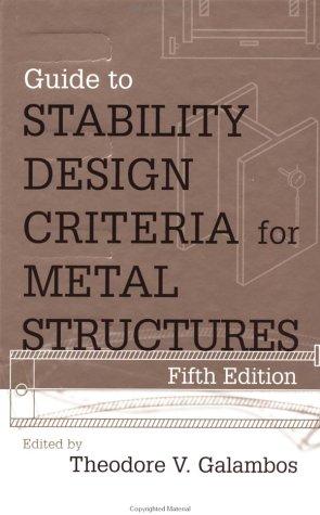 Cover for Guide to Stability Design Criteria for Metal Structures