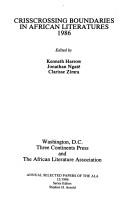 Cover for Crisscrossing boundaries in African literatures, 1986