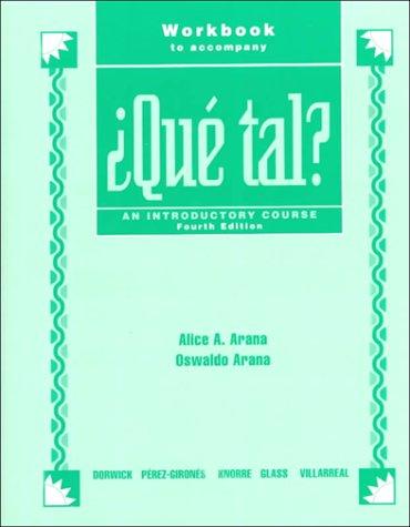 Cover for Que Tal? an Introductory Course