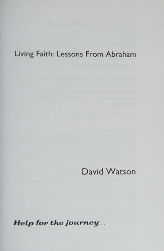 Cover for Living Faith