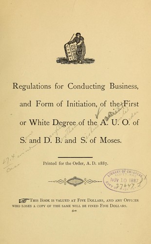 Cover for [Regulations... ]