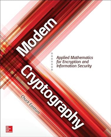 Cover for Modern cryptography