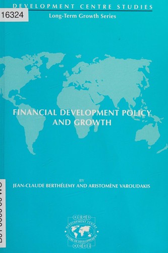 Cover for Financial development policy and growth