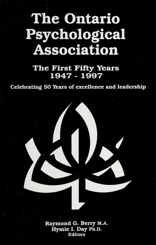 Cover for The Ontario Psychological Association : The First Fifty Years, 1947-1997